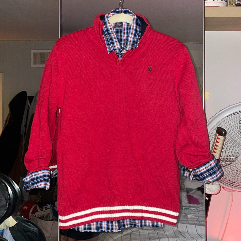IZOD 2 piece Set Sweater and Button Up NWT